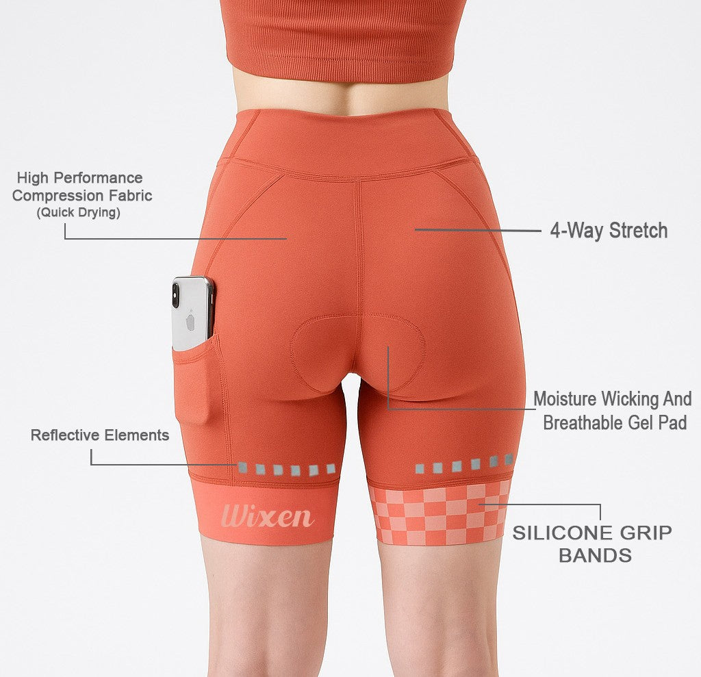 Women's 4D Padded Red Dot Cycling Shorts