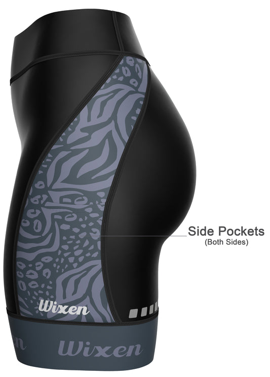 Women's 4D Padded Wild Skin Cycling Shorts