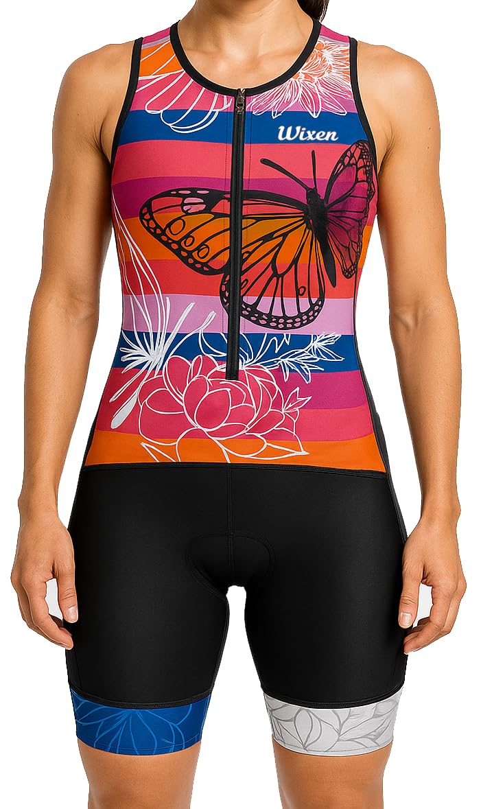 chamois padding in women’s tri suit for triathlon