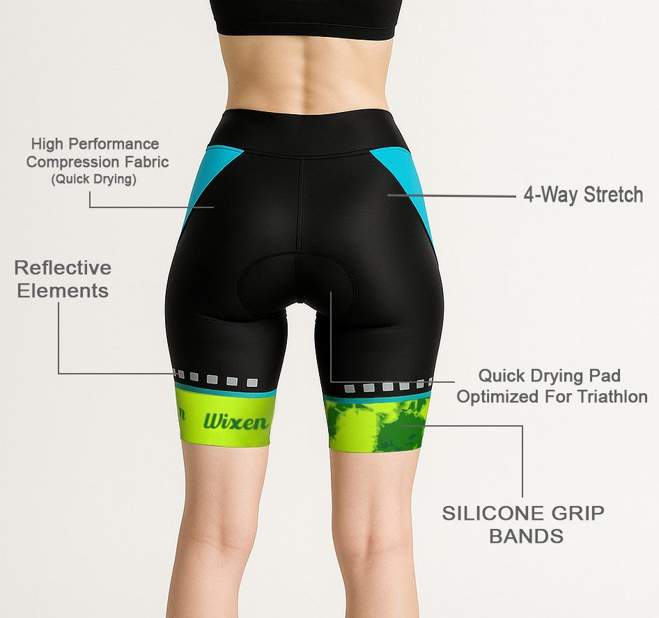 Women's 4D Padded Red Dot Cycling Shorts