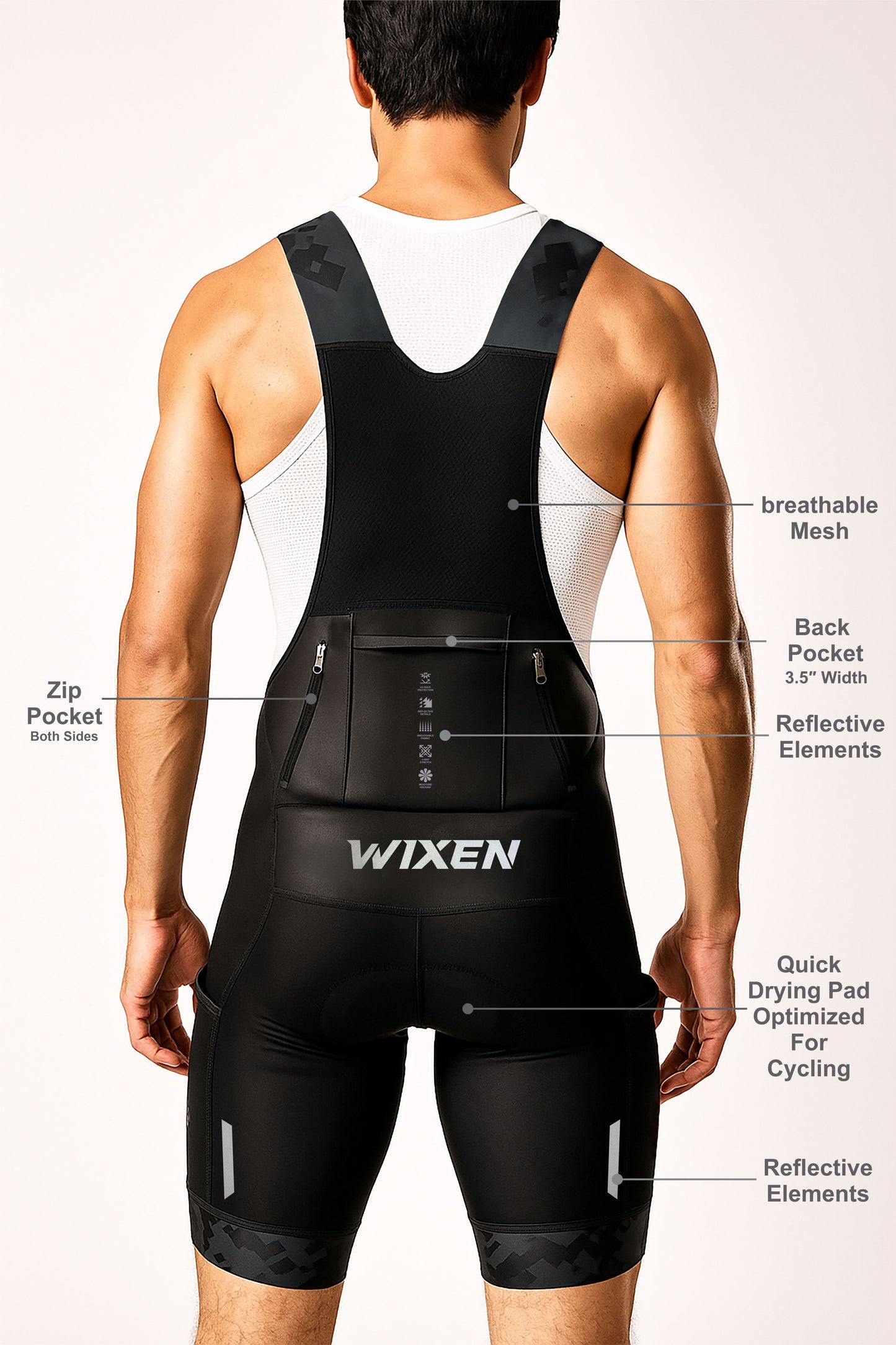 Men's Aero Navy Cycling Bib Short