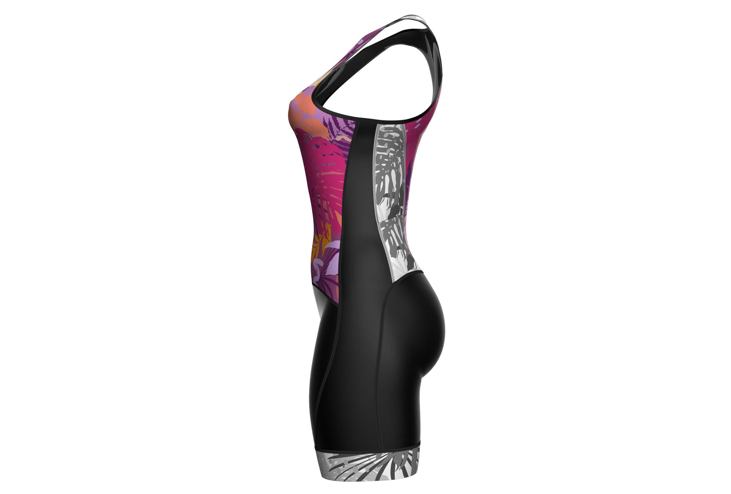 Women's Sleeveless Multi Color Triathlon Suit