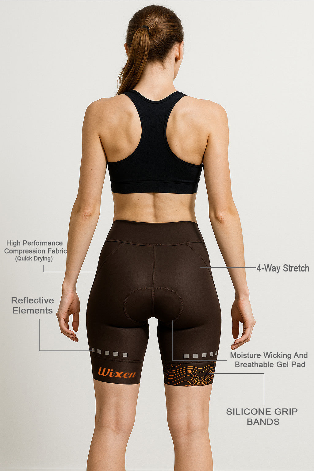 Women's 4D Padded Red Dot Cycling Shorts