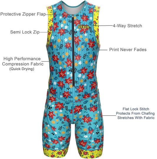 One-piece men’s triathlon suit – aero compression design