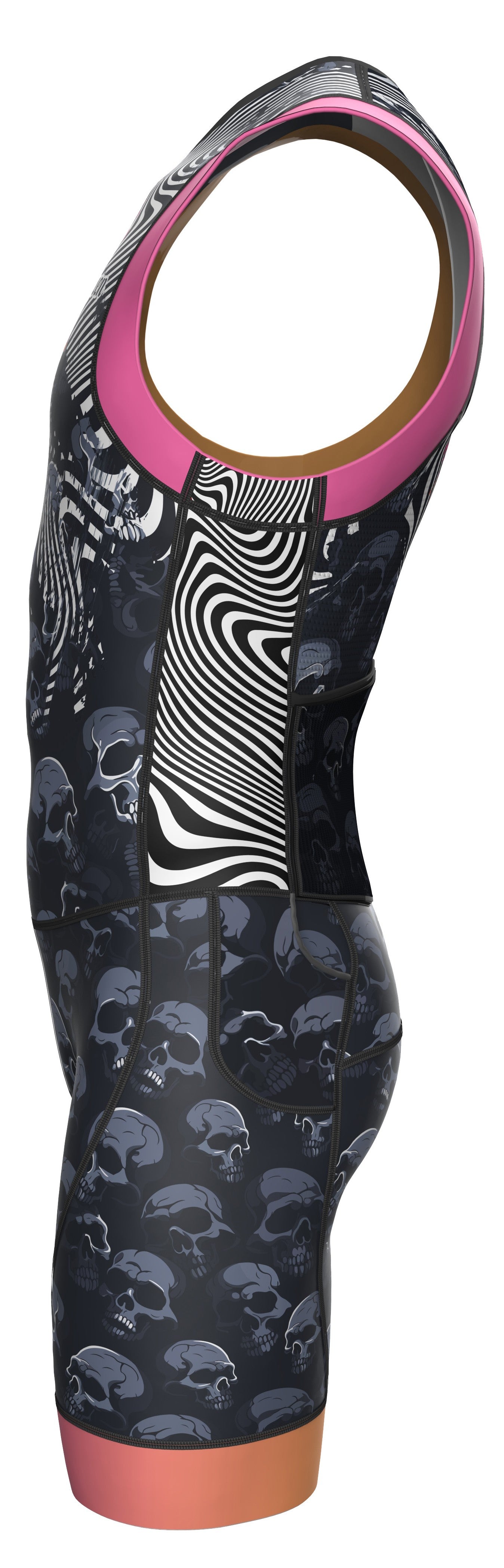 Men's Triathlon Skull Race Suit