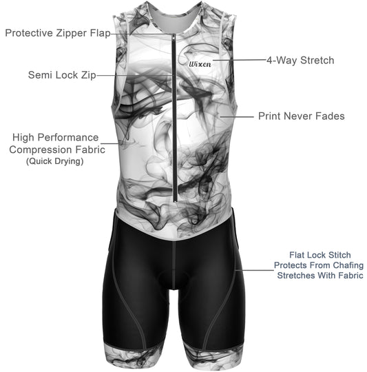 Men's Triathlon Smoke Race Suit
