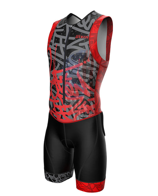 Men's Triathlon Graffiti Race Suit