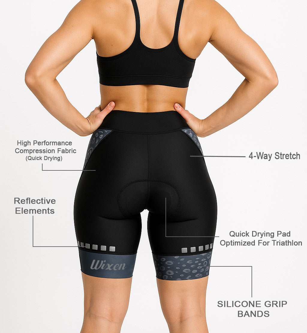 Women's 4D Padded Red Dot Cycling Shorts