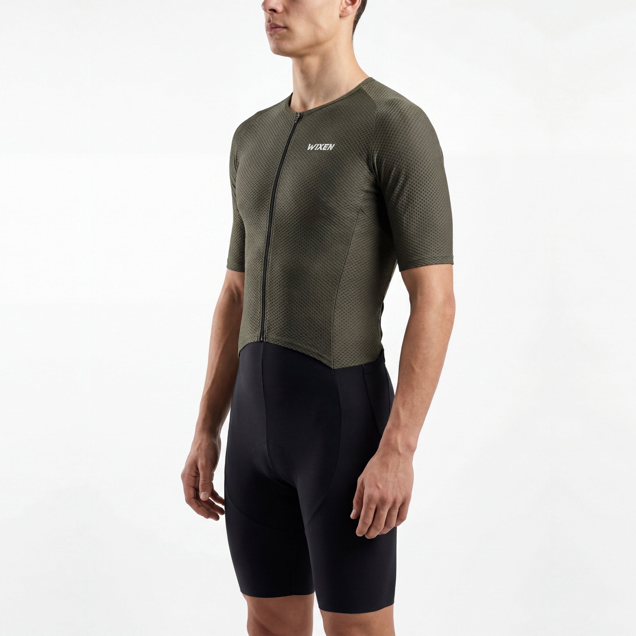 Men Pro Olive AeroMesh Short Sleeve Triathlon Suit Secondary image