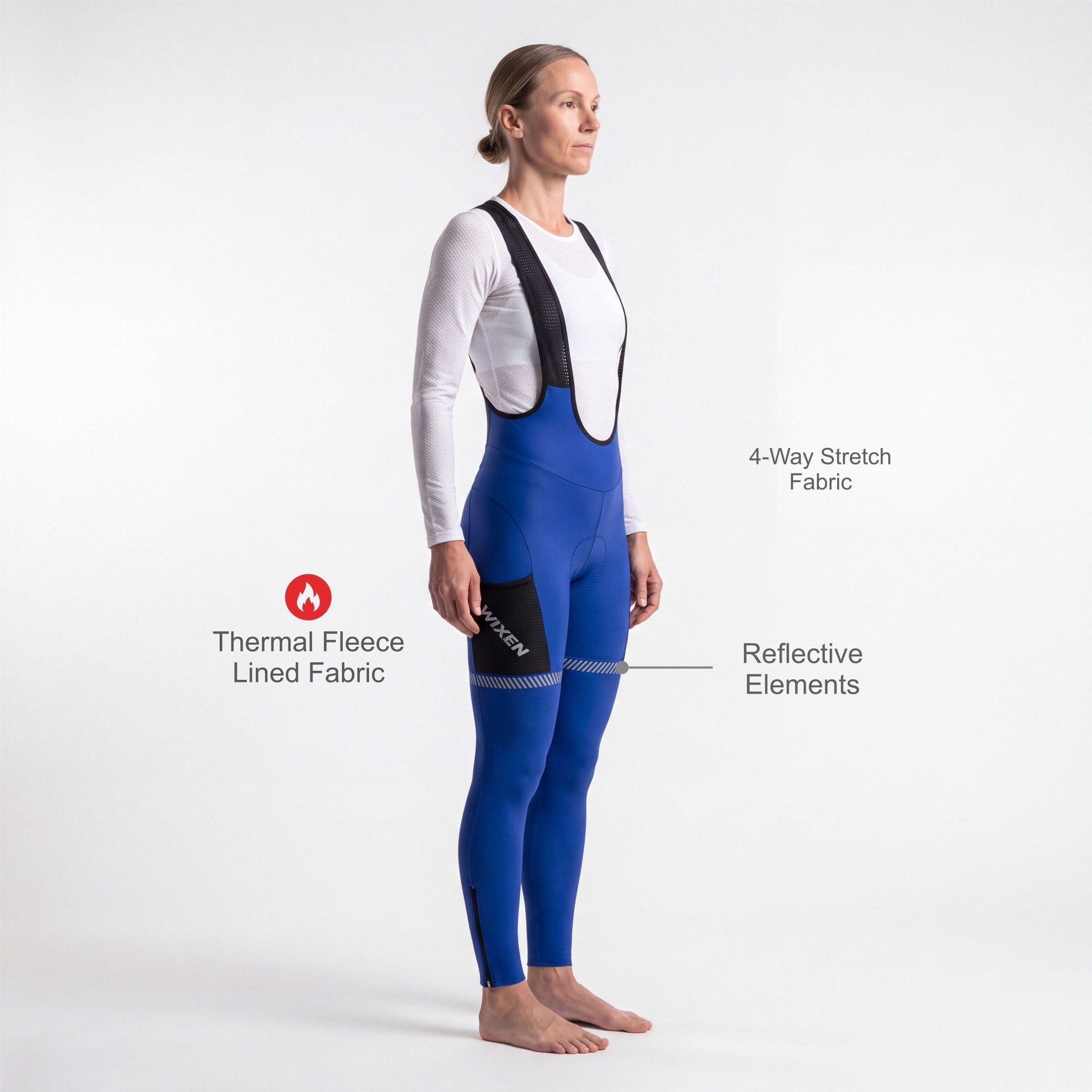 Navy Reflector Cycling Bib Tight Secondary image