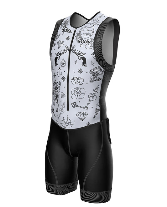 Men's Triathlon Tattoo Race Suit
