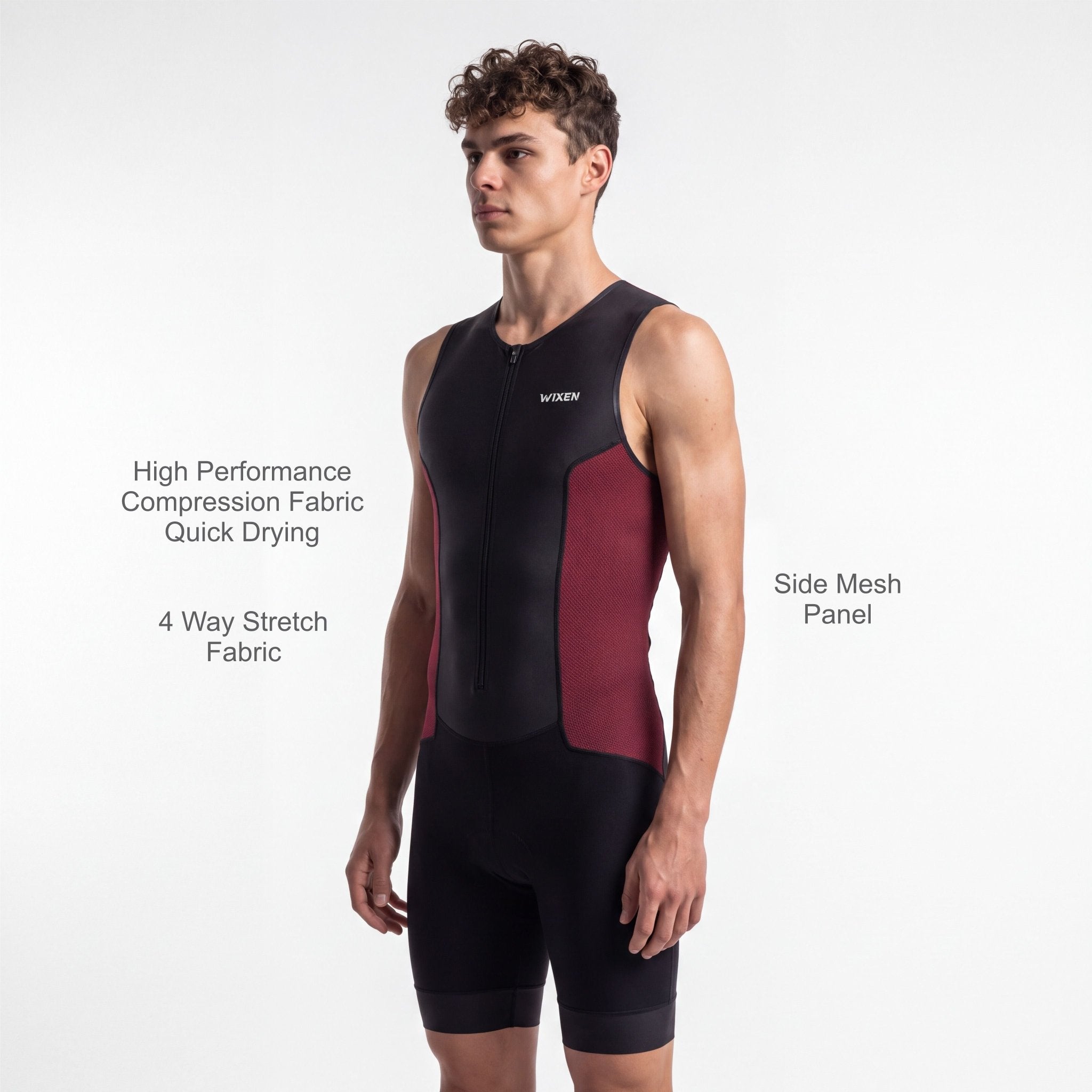 Maroon Coolzone Triathlon suit Secondary image