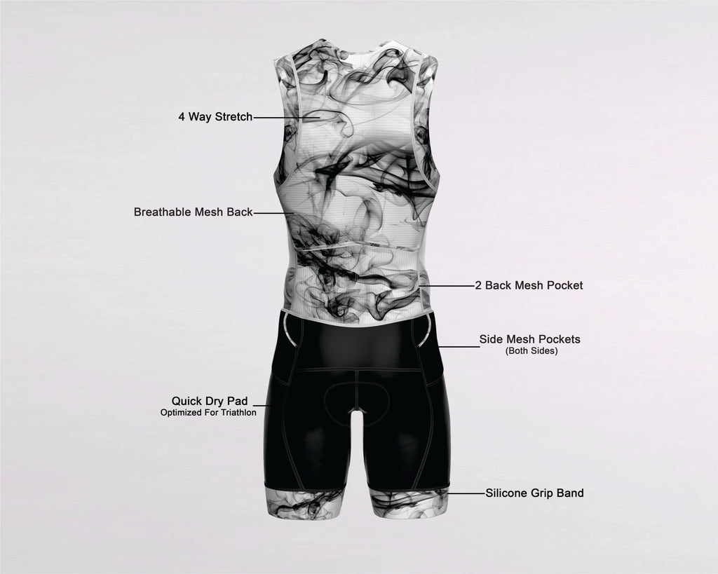 Men's Triathlon Smoke Race Suit