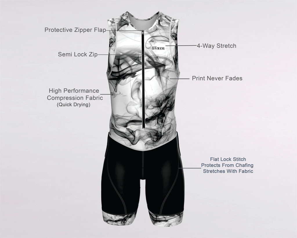 Men's Triathlon Smoke Race Suit