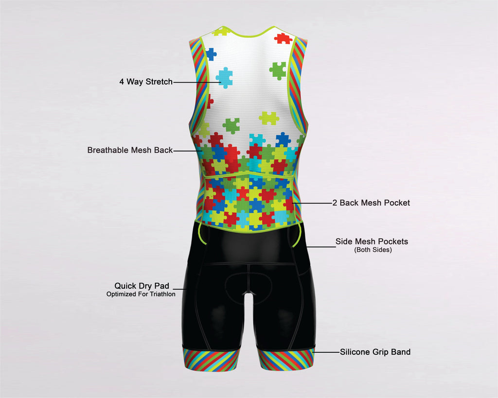 Men's Triathlon Puzzles Race Suit