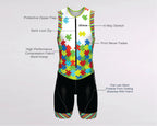 Men's Triathlon Puzzles Race Suit
