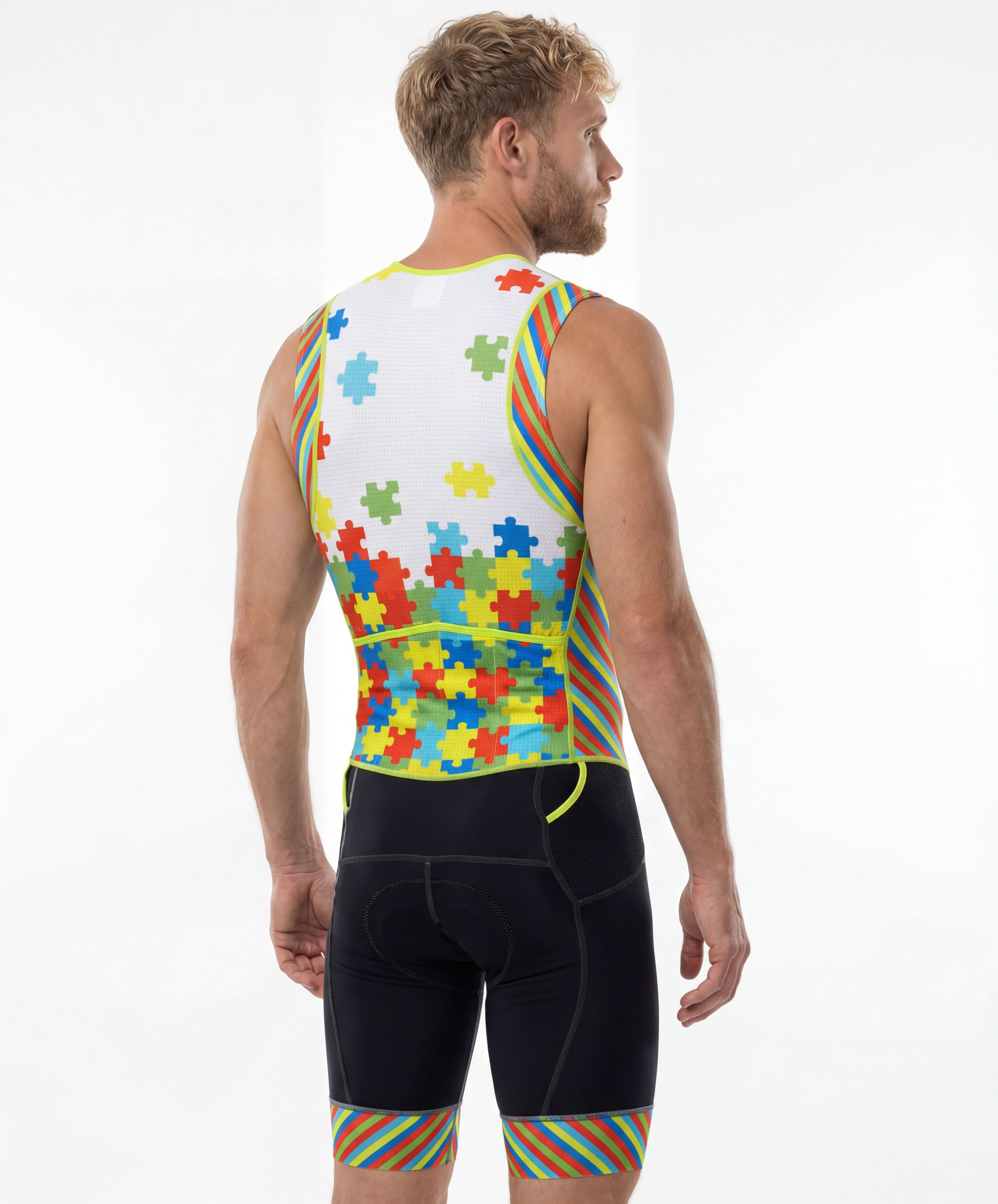 Men's Triathlon Puzzles Race Suit