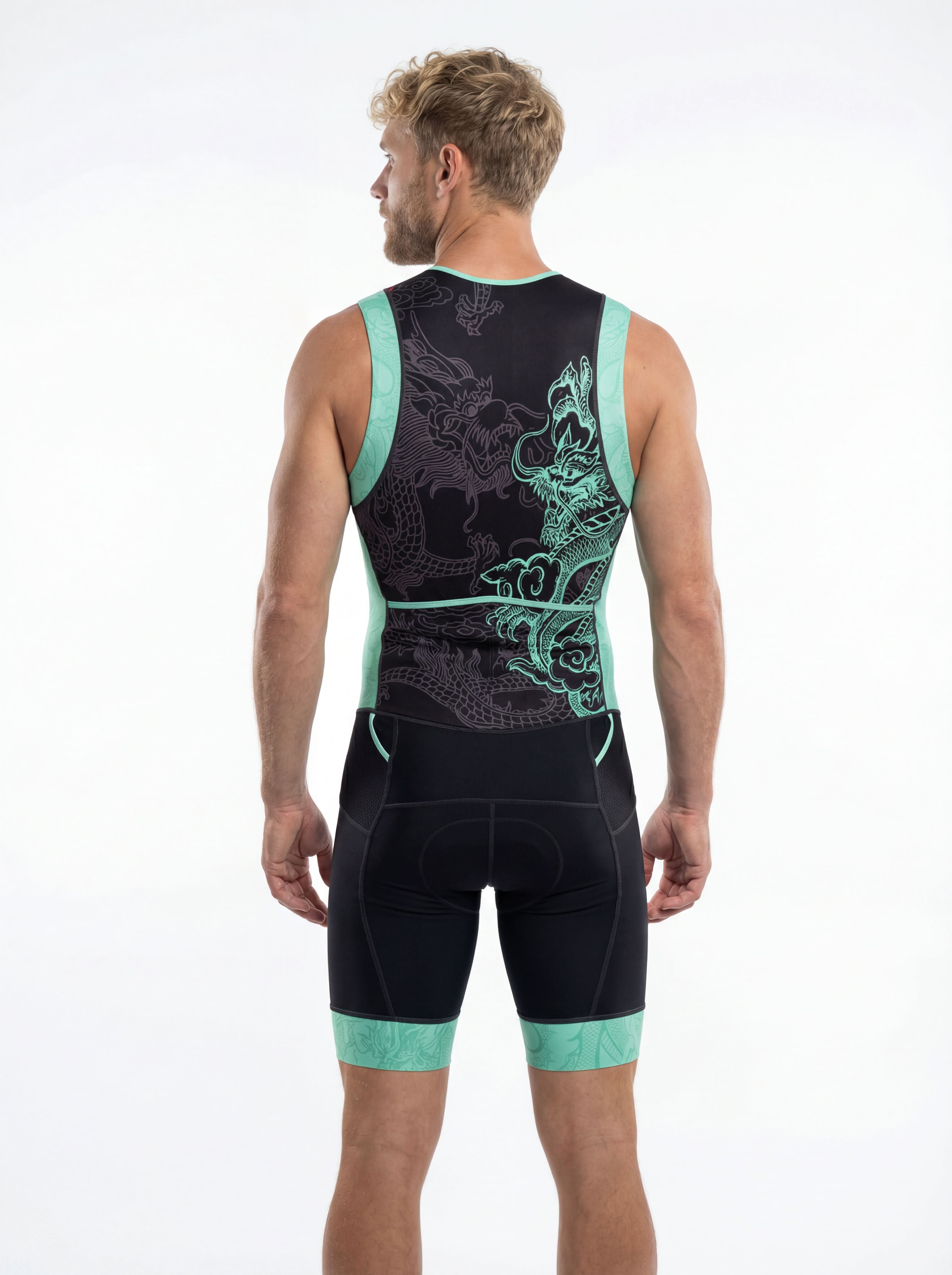 Men's Triathlon Mint Dragon Race Suit