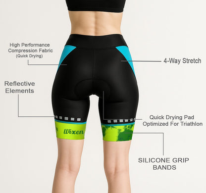 Women's 4D Padded Red Dot Cycling Shorts