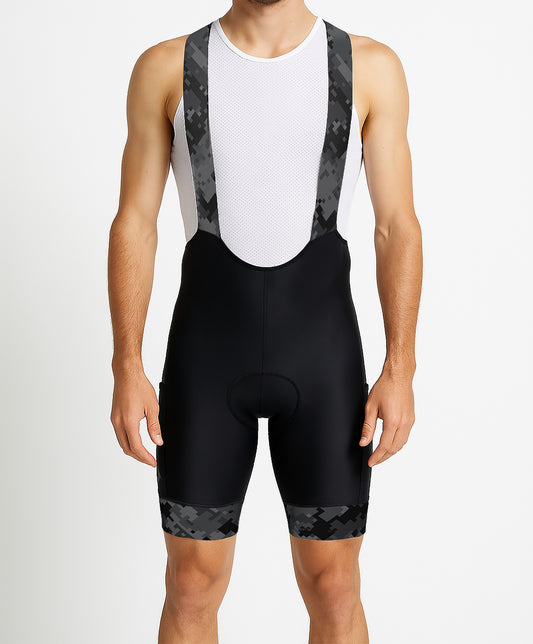 Men's Aero Black Cycling Bib Short