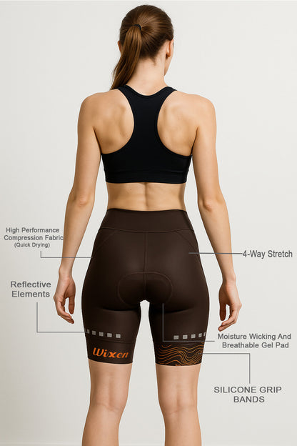 Women's 4D Padded Red Dot Cycling Shorts