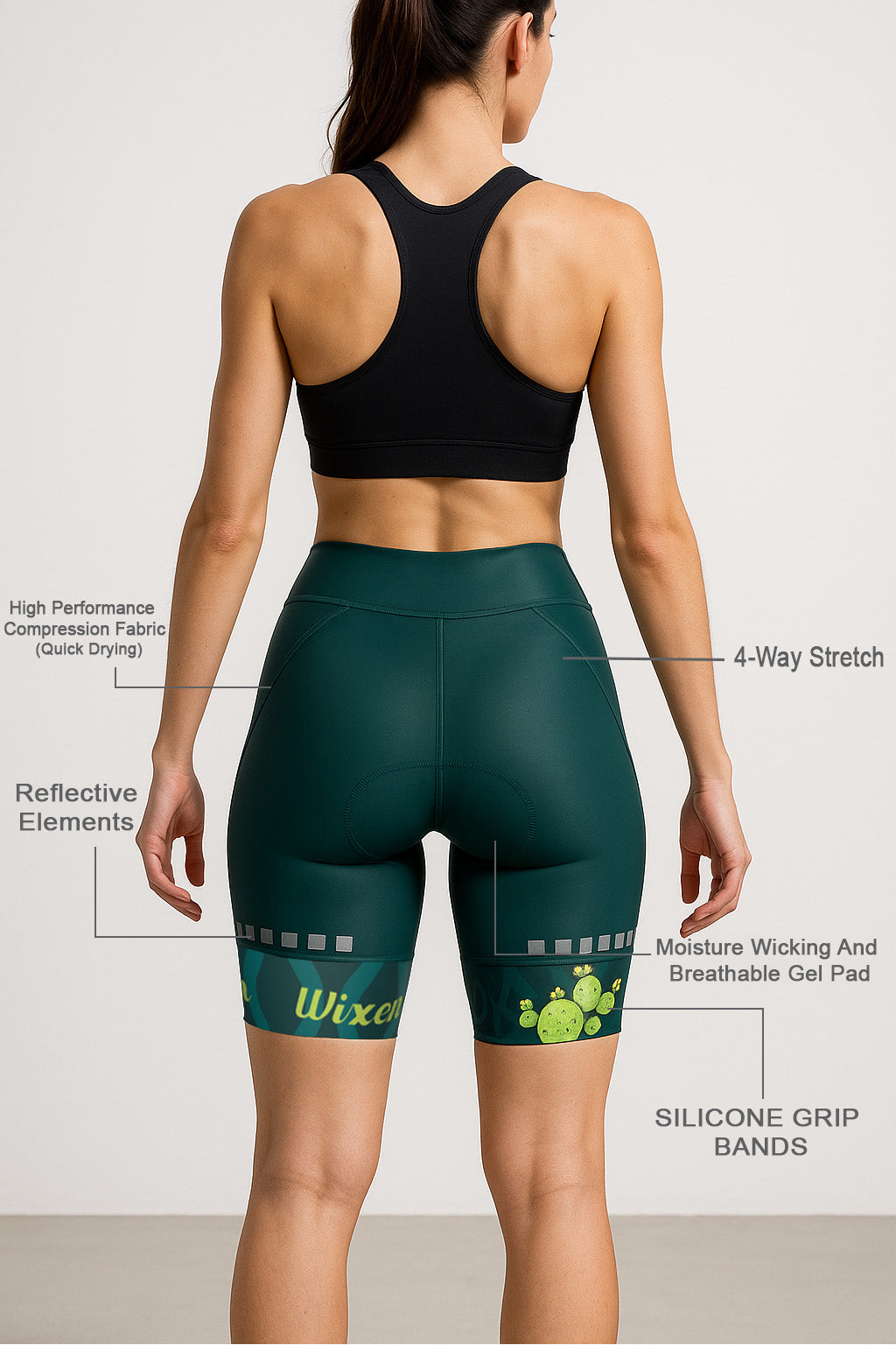 Women's 4D Padded Red Dot Cycling Shorts