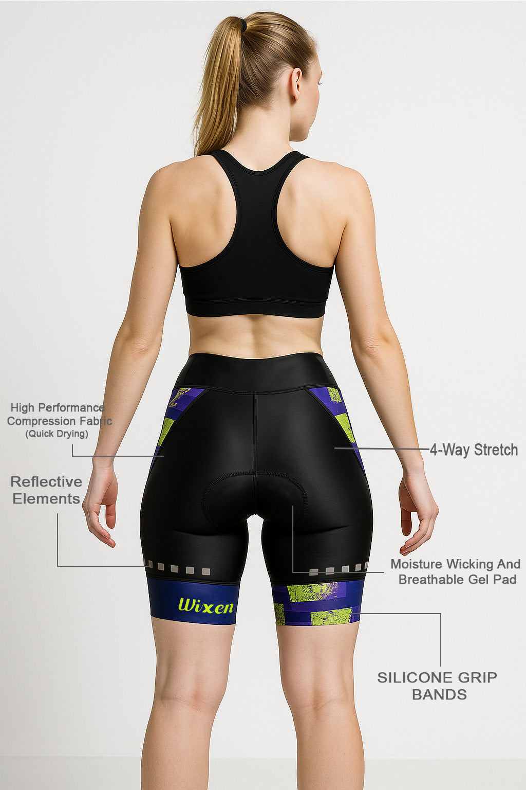 Women's 4D Padded Red Dot Cycling Shorts