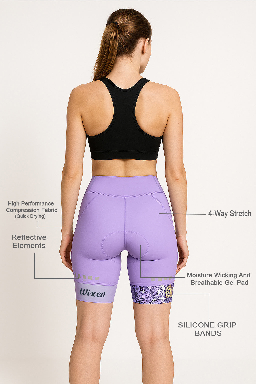 Women's 4D Padded Red Dot Cycling Shorts