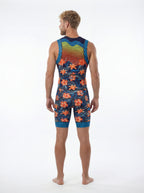 Men's Triathlon hisbiscus Race Suit