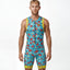Men's Triathlon Floral Race Suit — men's triathlon suit by Wixen Sports (view 1)