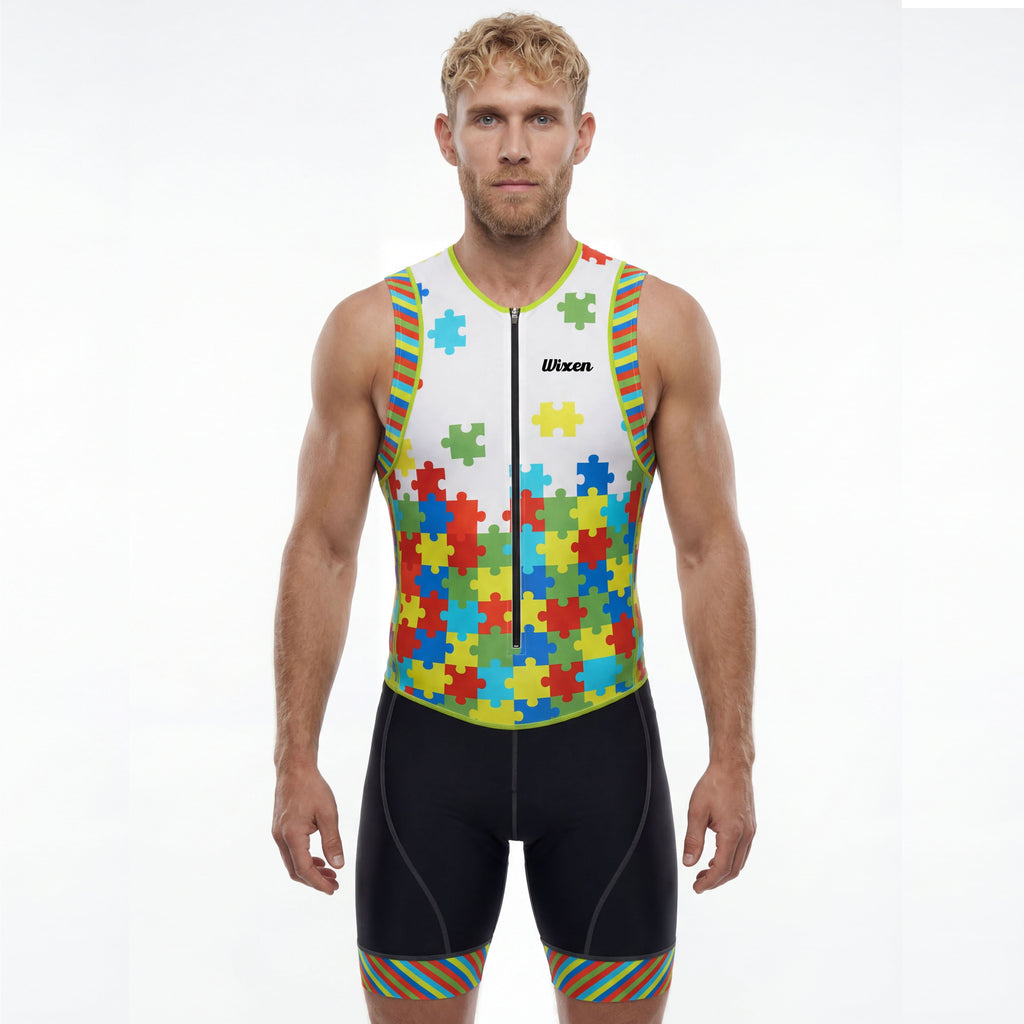 Men's Triathlon Puzzles Race Suit