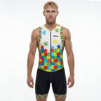 Men's Triathlon Puzzles Race Suit