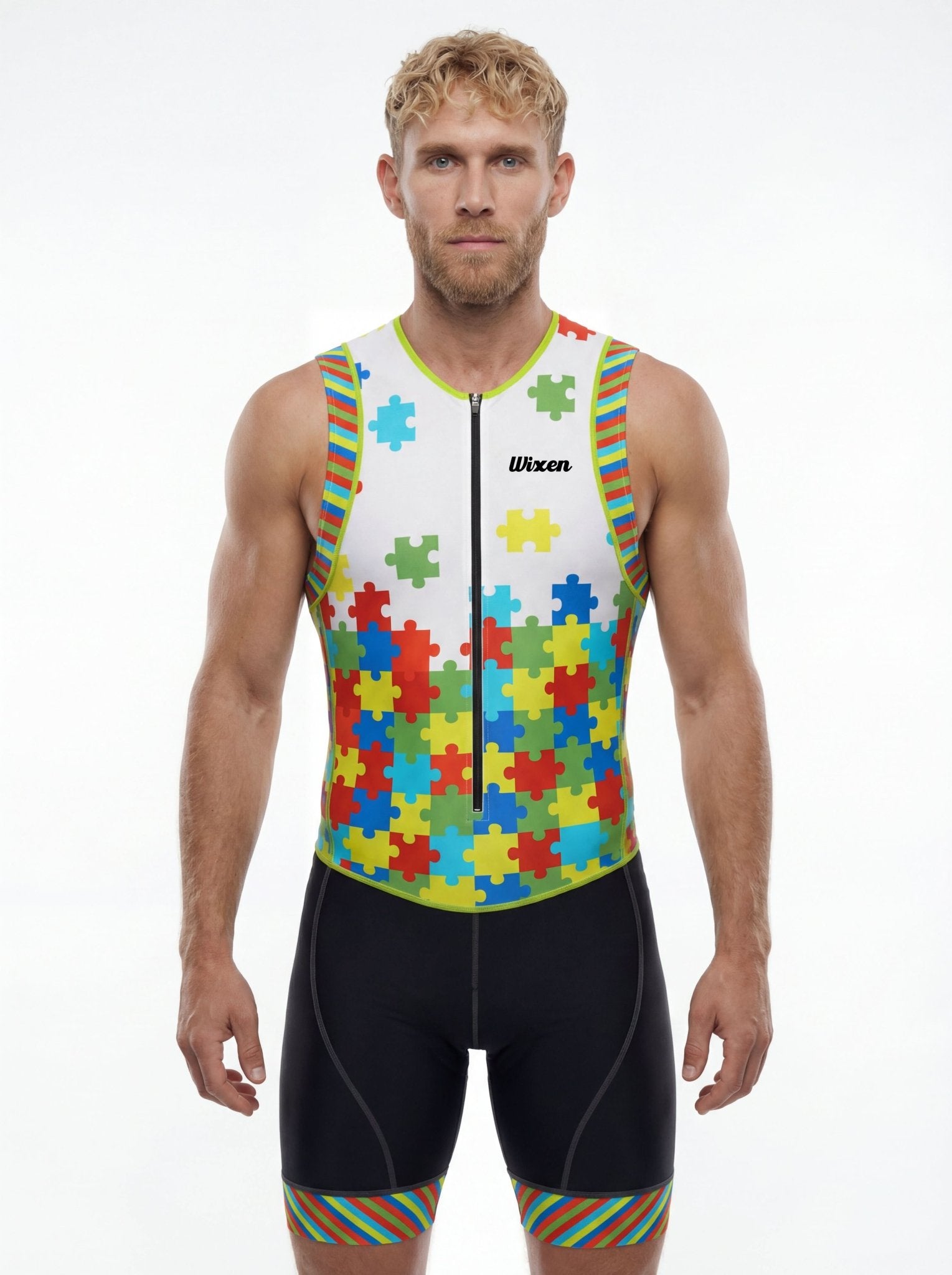 Men's Triathlon Puzzles Race Suit Main image