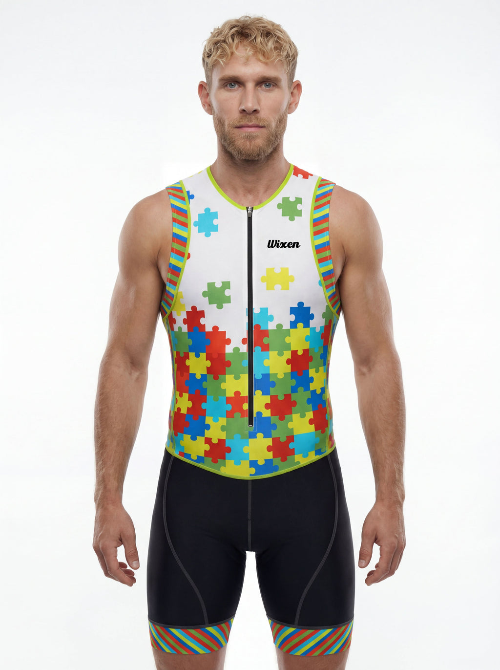 Men's Triathlon Puzzles Race Suit