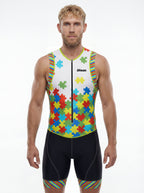 Men's Triathlon Puzzles Race Suit