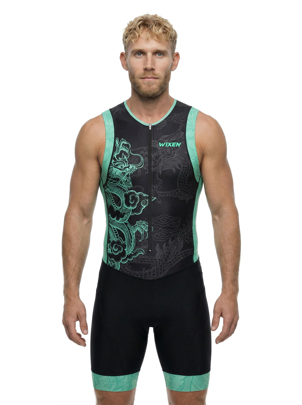 Men's Triathlon Mint Dragon Race Suit