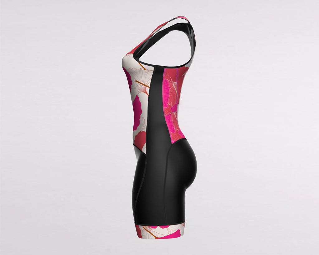 Women's Sleeveless Multi Leaf Triathlon Suit