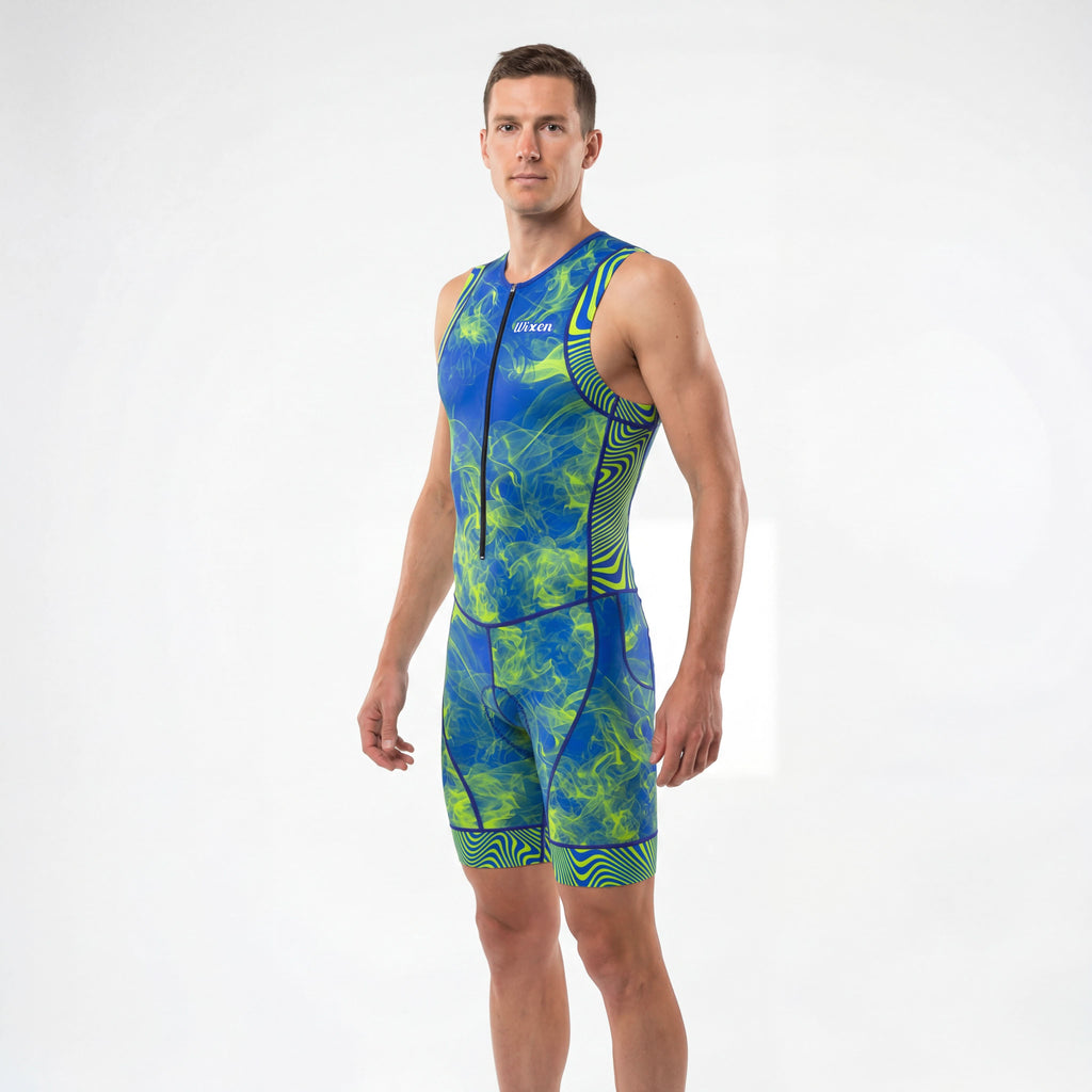 Men's Triathlon Neon Smoke Race Suit