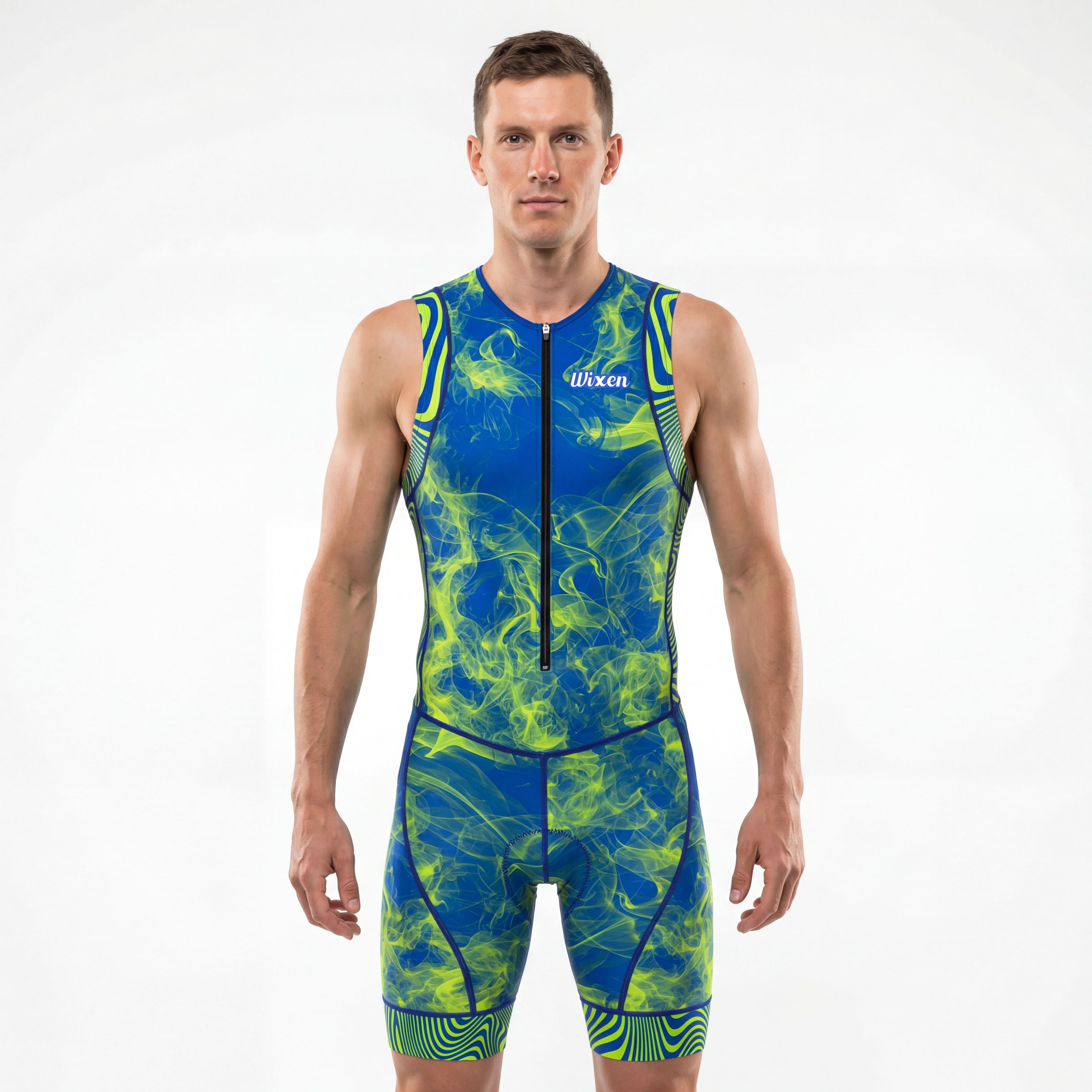 Men's Triathlon Neon Smoke Race Suit