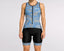 Women's Sleeveless Blue Pixel Triathlon Suit