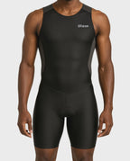 Men's Gray Rear Zip Performance Triathlon Suit