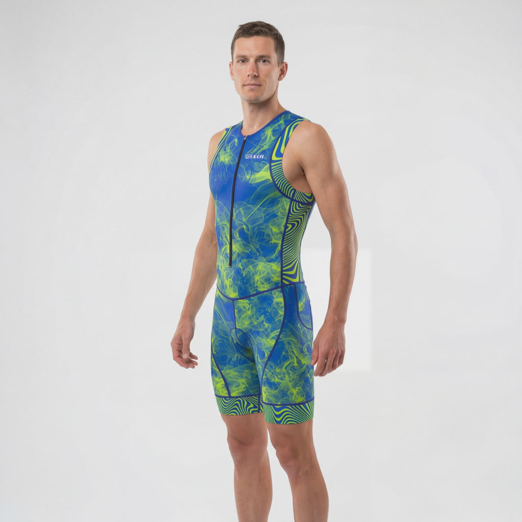 Men's Triathlon Neon Smoke Race Suit