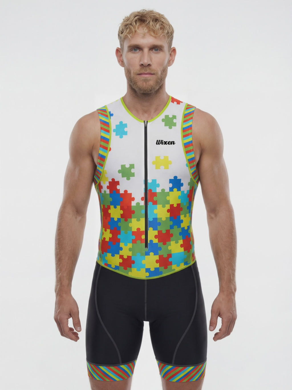 Men's Triathlon Puzzles Race Suit