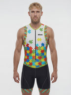 Men's Triathlon Puzzles Race Suit