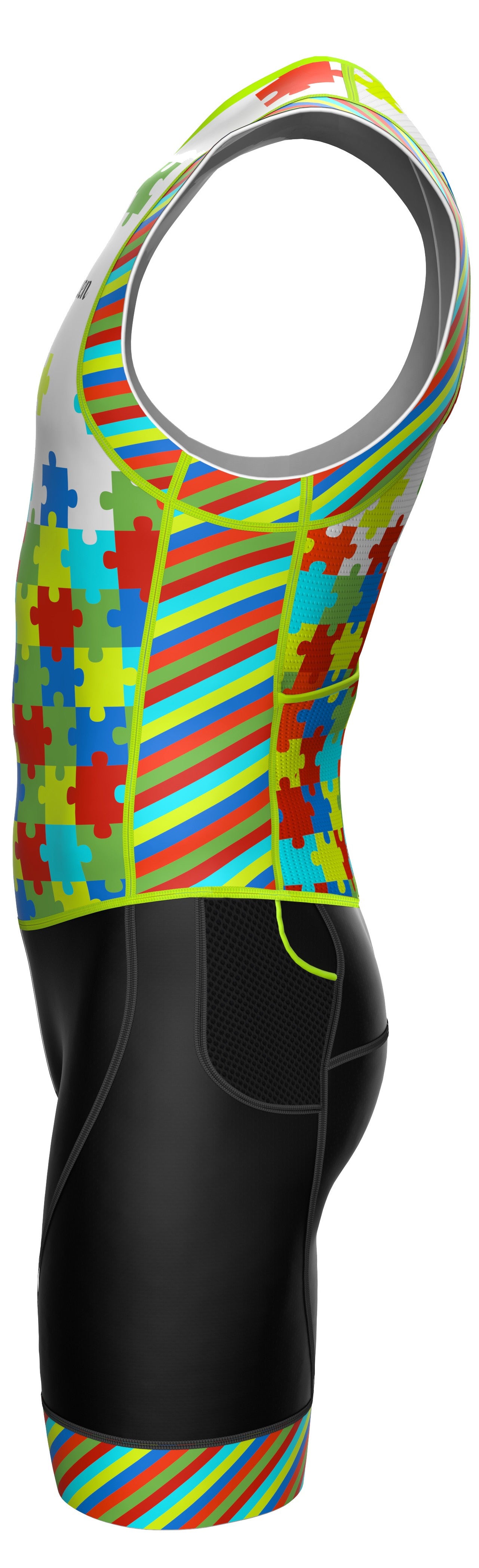 Men's Triathlon Puzzles Race Suit