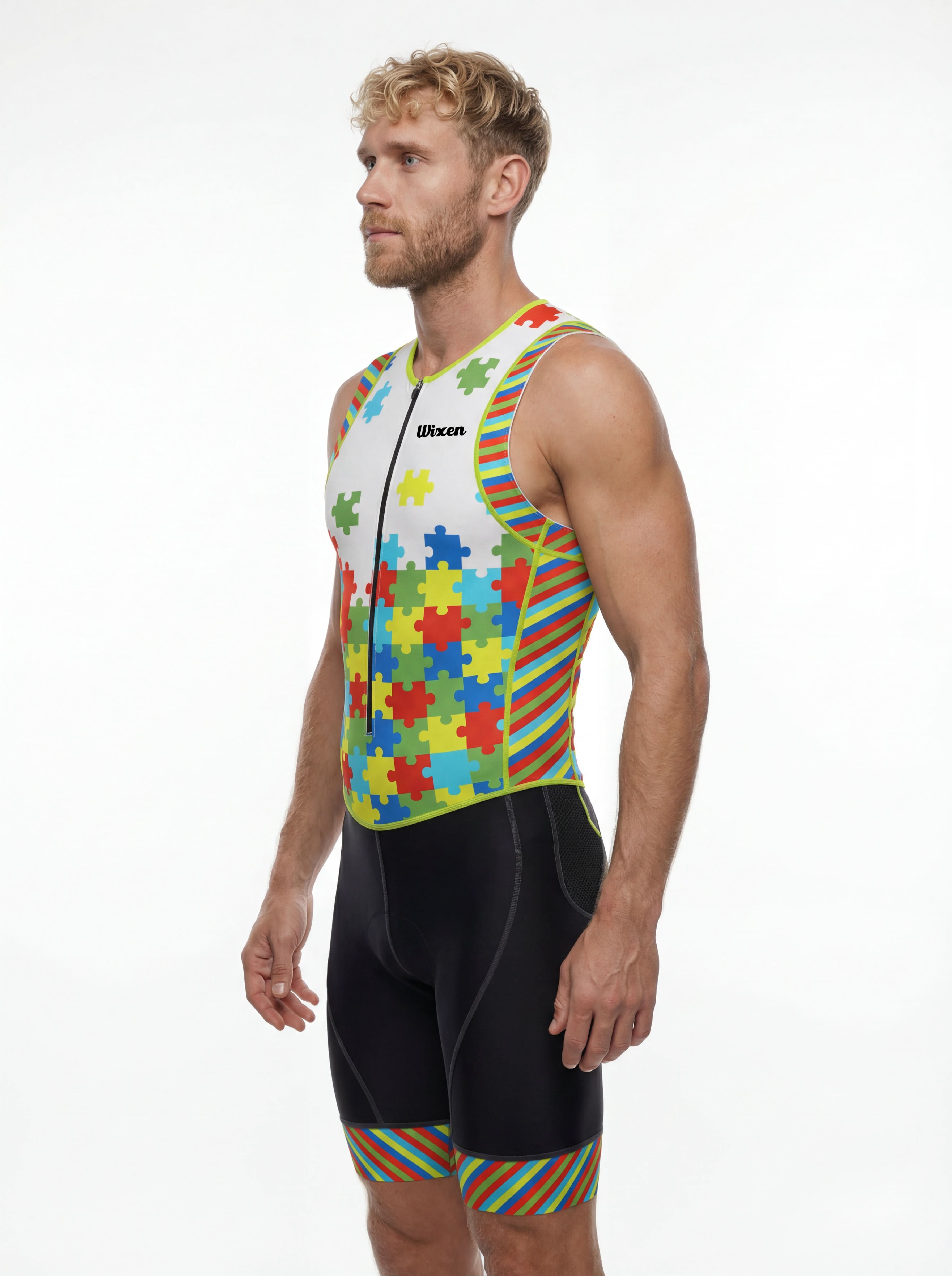 Men's Triathlon Puzzles Race Suit