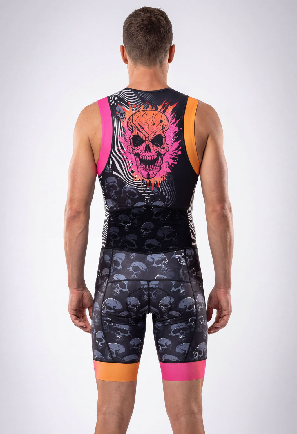 Men's Triathlon Skull Race Suit