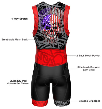 Men's Triathlon Graffiti Race Suit