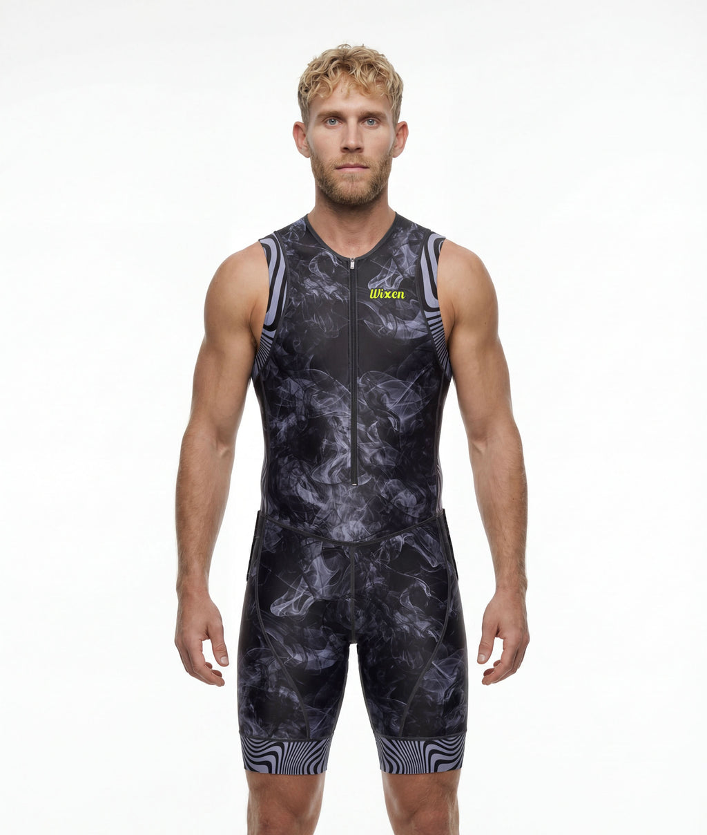 Men's Triathlon Smoke Gray Race Suit